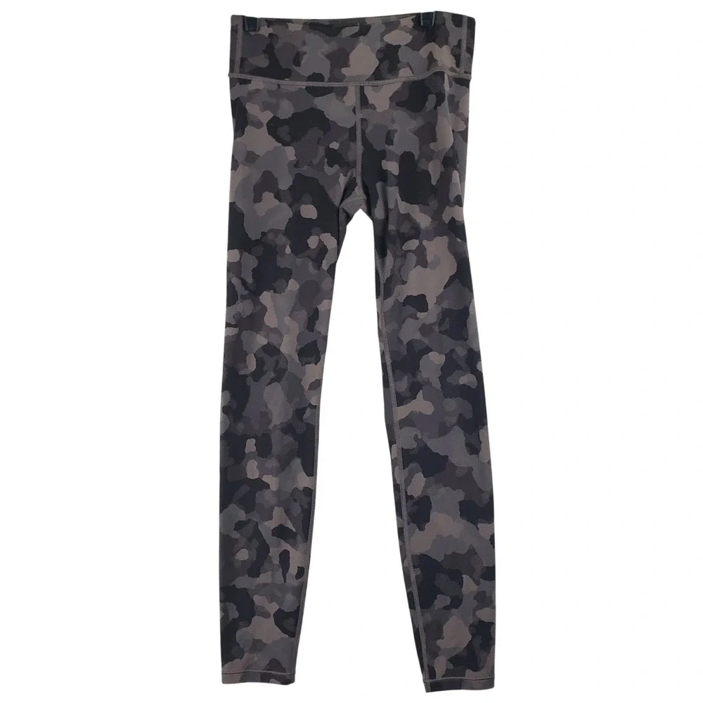 Athleta Girl Printed Chit Chat Tight Leggings Girls XXL 16 Grey Camo Athletic
